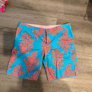 Lilly Pulitzer Blue and Orange Women Shorts